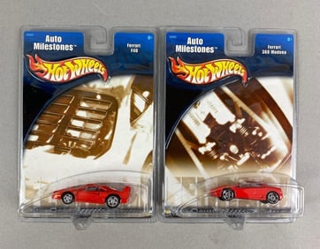 Group of 2 Mattel Hot Wheels Auto Milestone Die-Cast Cars