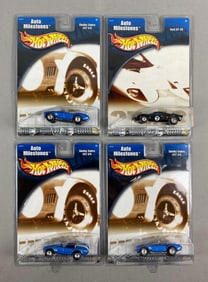 Group of 4 Mattel Hot Wheels Auto Milestone Die-Cast Cars