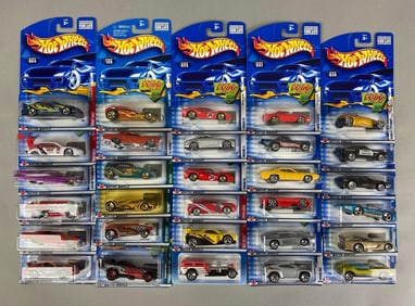 Group of 30 Mattel Hot Wheels Die-Cast Cars