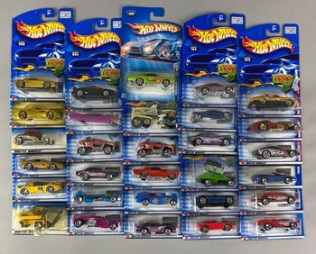 Group of 30 Mattel Hot Wheels Die-Cast Cars