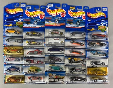 Group of 30 Mattel Hot Wheels Die-Cast Cars