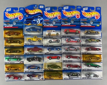 Group of 30 Mattel Hot Wheels Die-Cast Cars