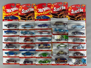 Group of 30 Mattel Hot Wheels Die-Cast Cars