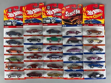 Group of 30 Mattel Hot Wheels Die-Cast Cars