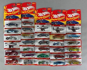 Group of 30 Mattel Hot Wheels Classics Die-Cast Cars
