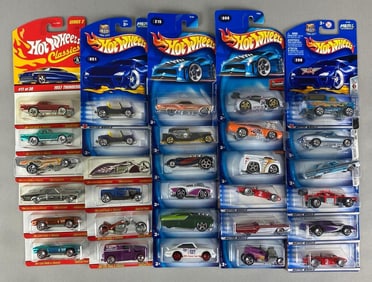 Group of 30 Mattel Hot Wheels Die-Cast Cars