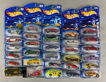 Group of 30 Mattel Hot Wheels Die-Cast Cars