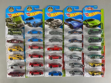 Group of 30 Mattel Hot Wheels Die-Cast Cars