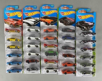 Group of 30 Mattel Hot Wheels Die-Cast Cars