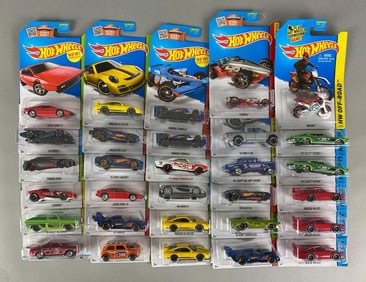 Group of 30 Mattel Hot Wheels Die-Cast Cars