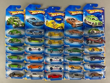 Group of 30 Mattel Hot Wheels Die-Cast Cars