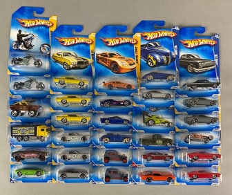 Group of 30 Mattel Hot Wheels Die-Cast Cars