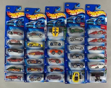 Group of 30 Mattel Hot Wheels Die-Cast Cars