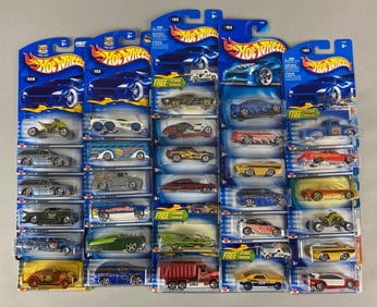Group of 30 Mattel Hot Wheels Die-Cast Cars