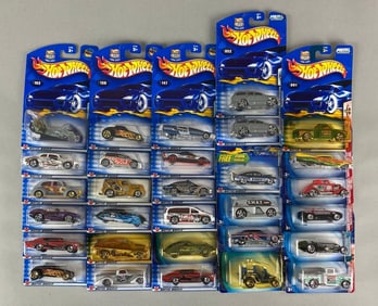 Group of 30 Mattel Hot Wheels Die-Cast Cars