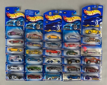 Group of 30 Mattel Hot Wheels Die-Cast Cars