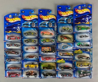 Group of 30 Mattel Hot Wheels Die-Cast Cars