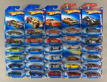 Group of 30 Mattel Hot Wheels Die-Cast Cars