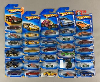 Group of 30 Mattel Hot Wheels Die-Cast Cars