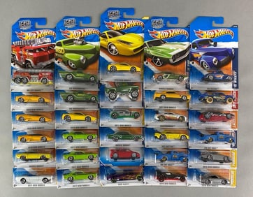 Group of 30 Mattel Hot Wheels Die-Cast Cars