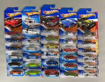 Group of 30 Mattel Hot Wheels Die-Cast Cars