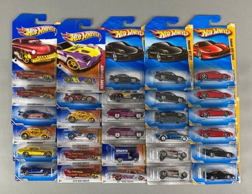 Group of 30 Mattel Hot Wheels Die-Cast Cars