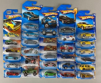 Group of 30 Mattel Hot Wheels Die-Cast Cars
