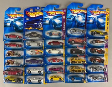Group of 30 Mattel Hot Wheels Die-Cast Cars