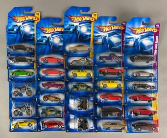 Group of 30 Mattel Hot Wheels Die-Cast Cars