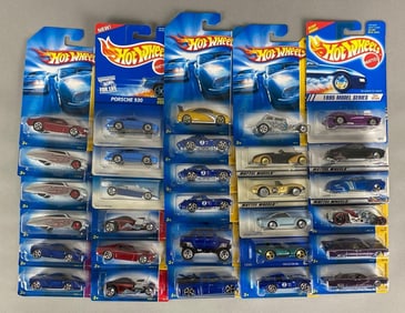 Group of 30 Mattel Hot Wheels Die-Cast Cars
