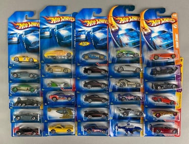 Group of 30 Mattel Hot Wheels Die-Cast Cars