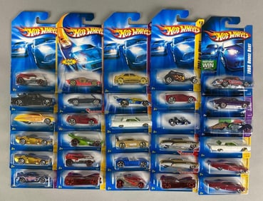 Group of 30 Mattel Hot Wheels Die-Cast Cars