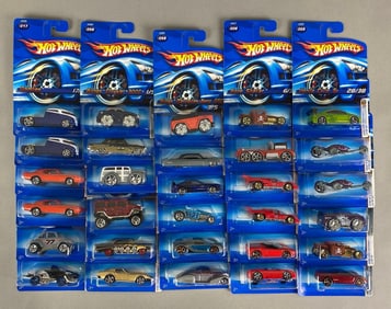 Group of 30 Mattel Hot Wheels Die-Cast Cars