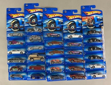 Group of 30 Mattel Hot Wheels Die-Cast Cars