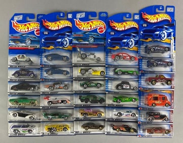 Group of 30 Mattel Hot Wheels Die-Cast Cars