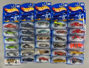 Group of 30 Mattel Hot Wheels Die-Cast Cars