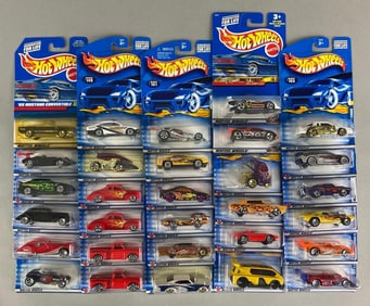 Group of 30 Mattel Hot Wheels Die-Cast Cars