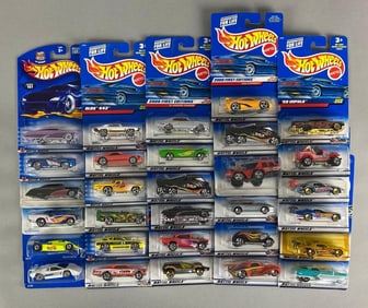 Group of 30 Mattel Hot Wheels Die-Cast Cars