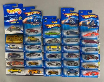 Group of 30 Mattel Hot Wheels Die-Cast Cars