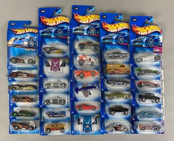 Group of 30 Mattel Hot Wheels Die-Cast Cars