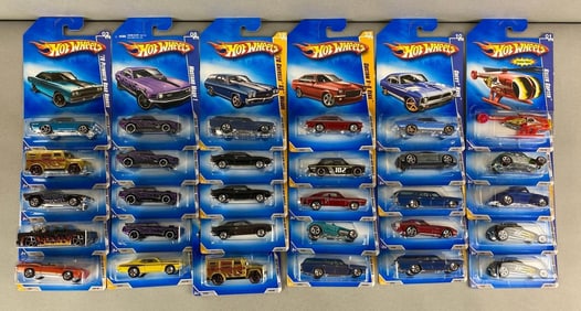 Group of 30 Mattel Hot Wheels Die-Cast Vehicles