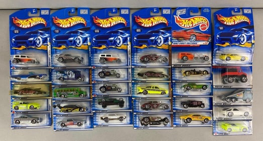 Group of 30 Mattel Hot Wheels Die-Cast Vehicles