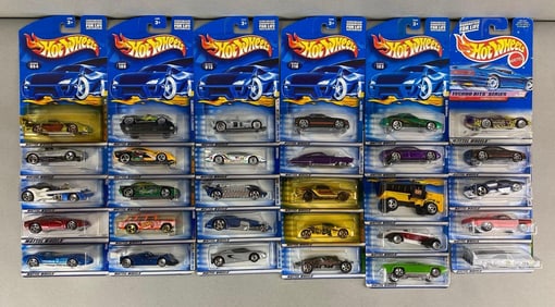 Group of 30 Mattel Hot Wheels Die-Cast Cars