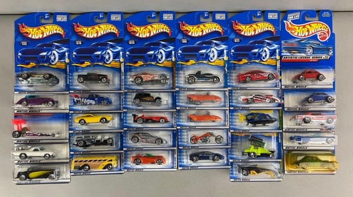 Group of 30 Mattel Hot Wheels Die-Cast Vehicles