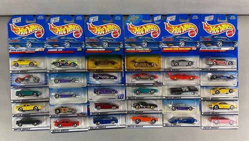 Group of 30 Mattel Hot Wheels Die-Cast Vehicles