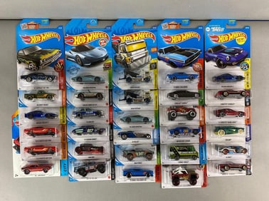 Group of 30 Mattel Hot Wheels Die-Cast Vehicles