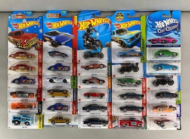 Group of 30 Mattel Hot Wheels Die-Cast Vehicles