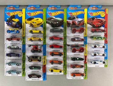 Group of 30 Mattel Hot Wheels Die-Cast Vehicles