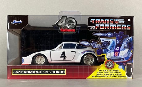 Jada Transformer 40 Years Jazz Porsche 935 Turbo Die- Cast Car