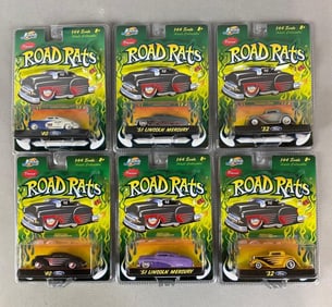 Group of 6 Jada Toys Road Rats Die-Cast Cars
